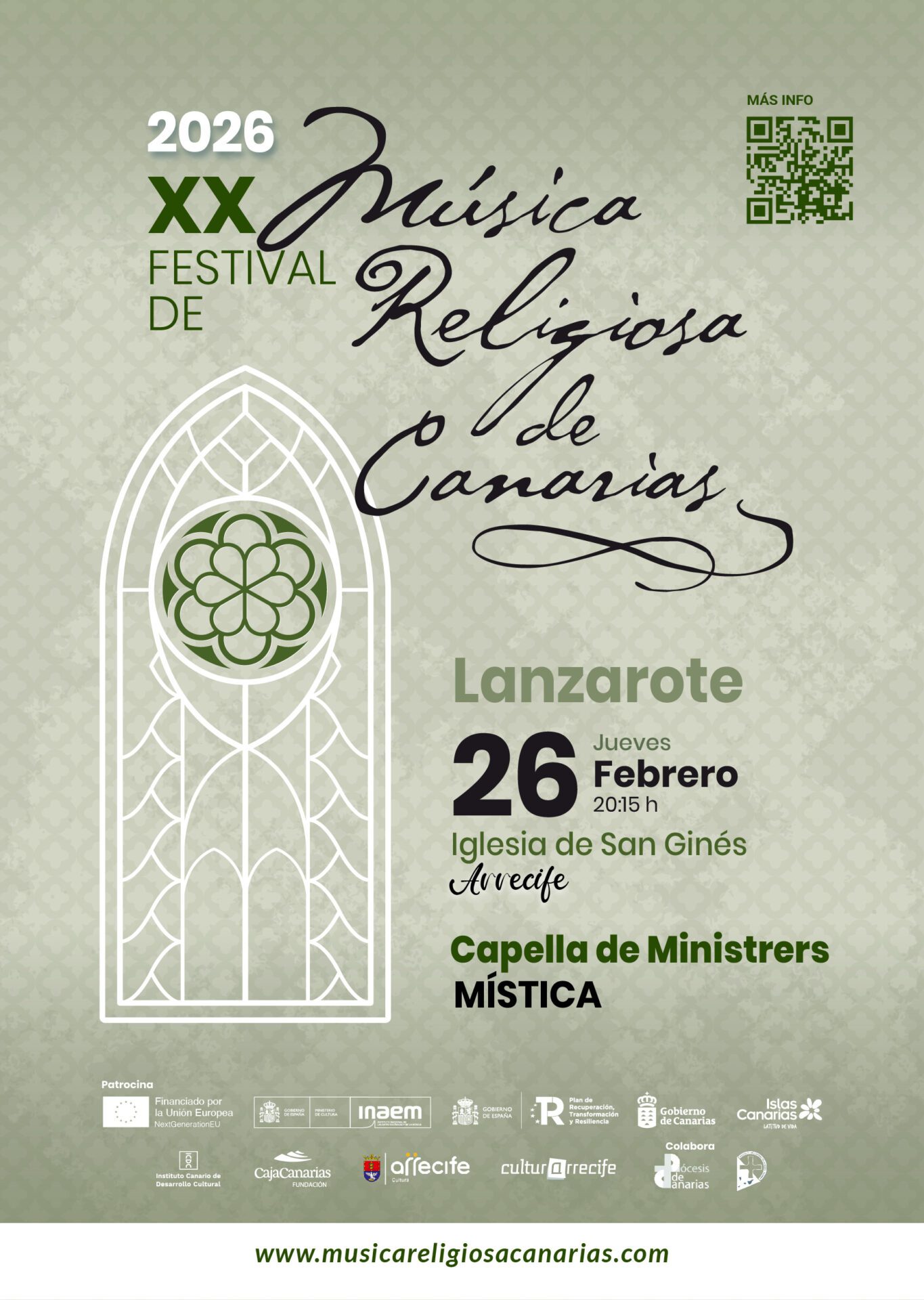 El Festival de Música Religiosa de Canarias comienza su vigésima edición en Arrecife